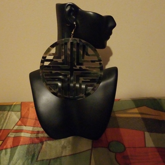 Jewelry - Ladies Large Camouflage Earrings